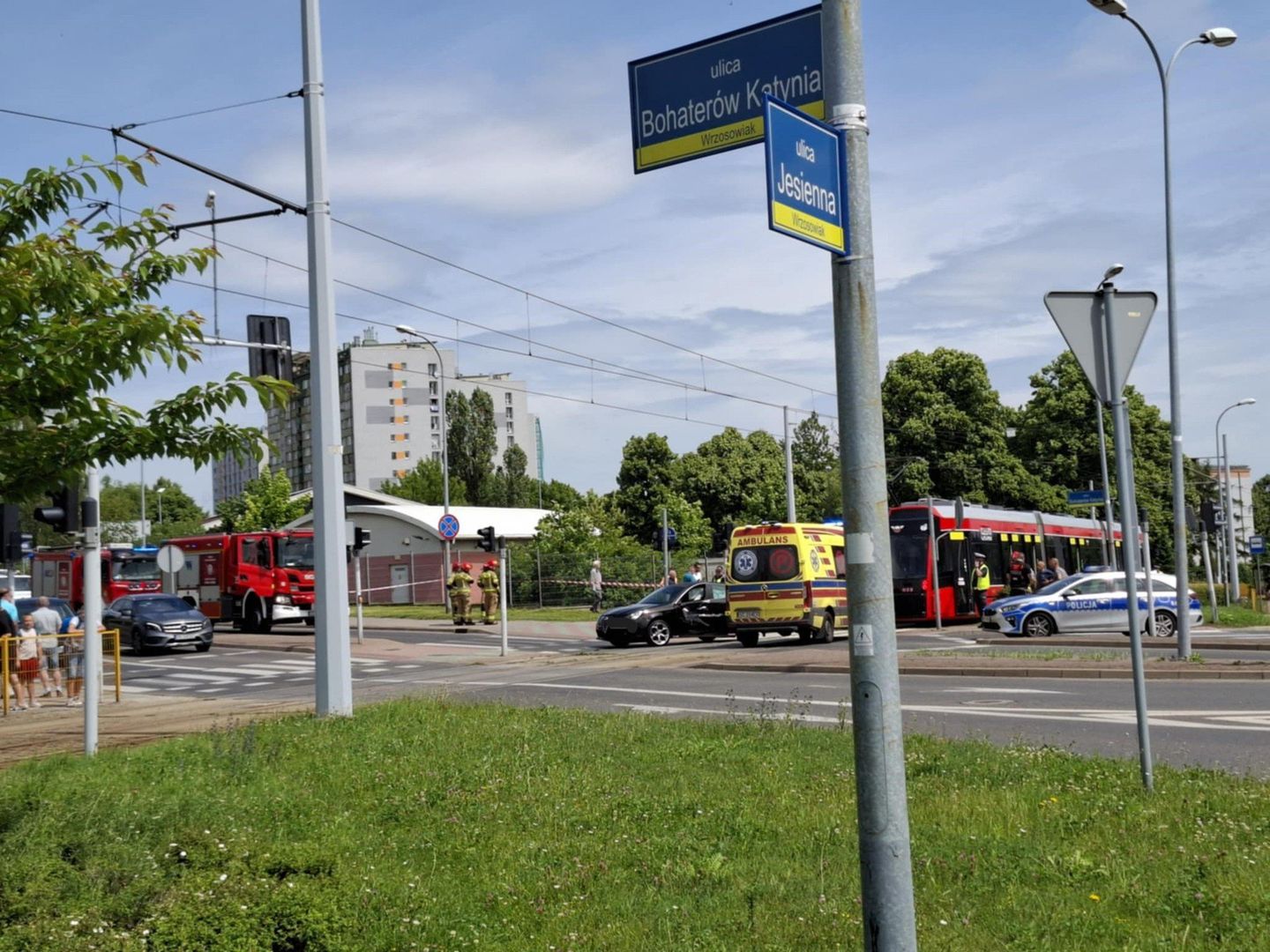 Kolizja w Częstochowie.