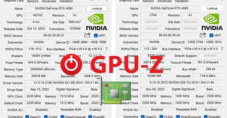 Nowy GPU-Z z bardzo przydatną funkcją dla kart RTX 4090 i 4080