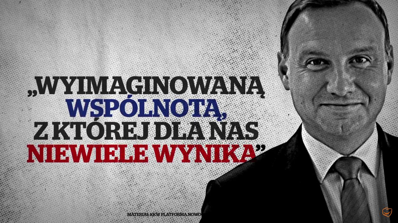 Nowy spot PO. Duda i Jaki "krok po kroku wyprowadzają Polskę z Unii"