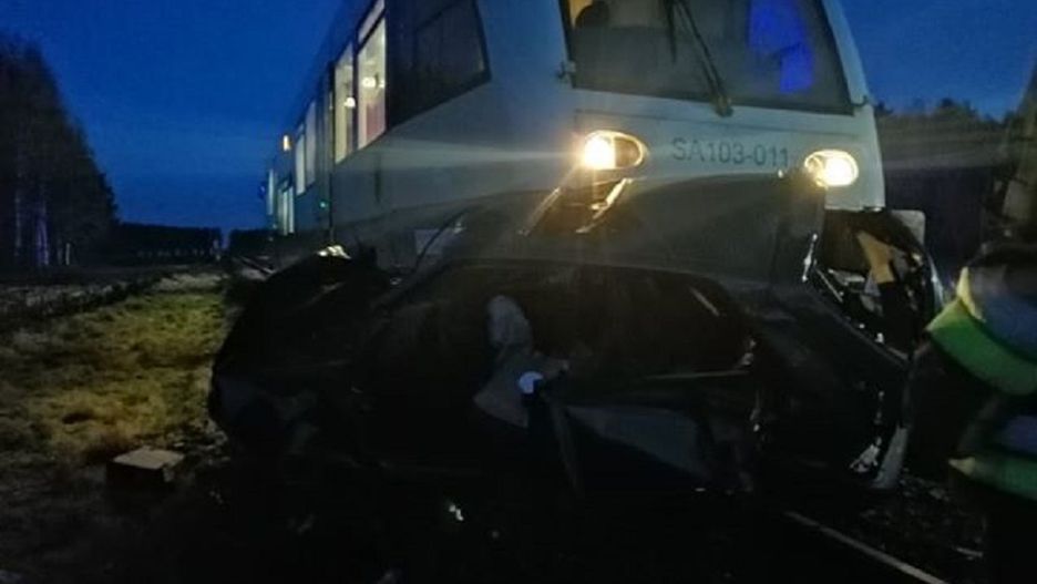 Biskupnica. Wypadek na torach.