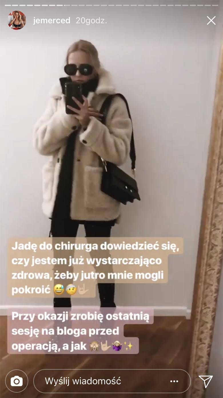 Jessica Mercedes będzie miała łamaną szczękę