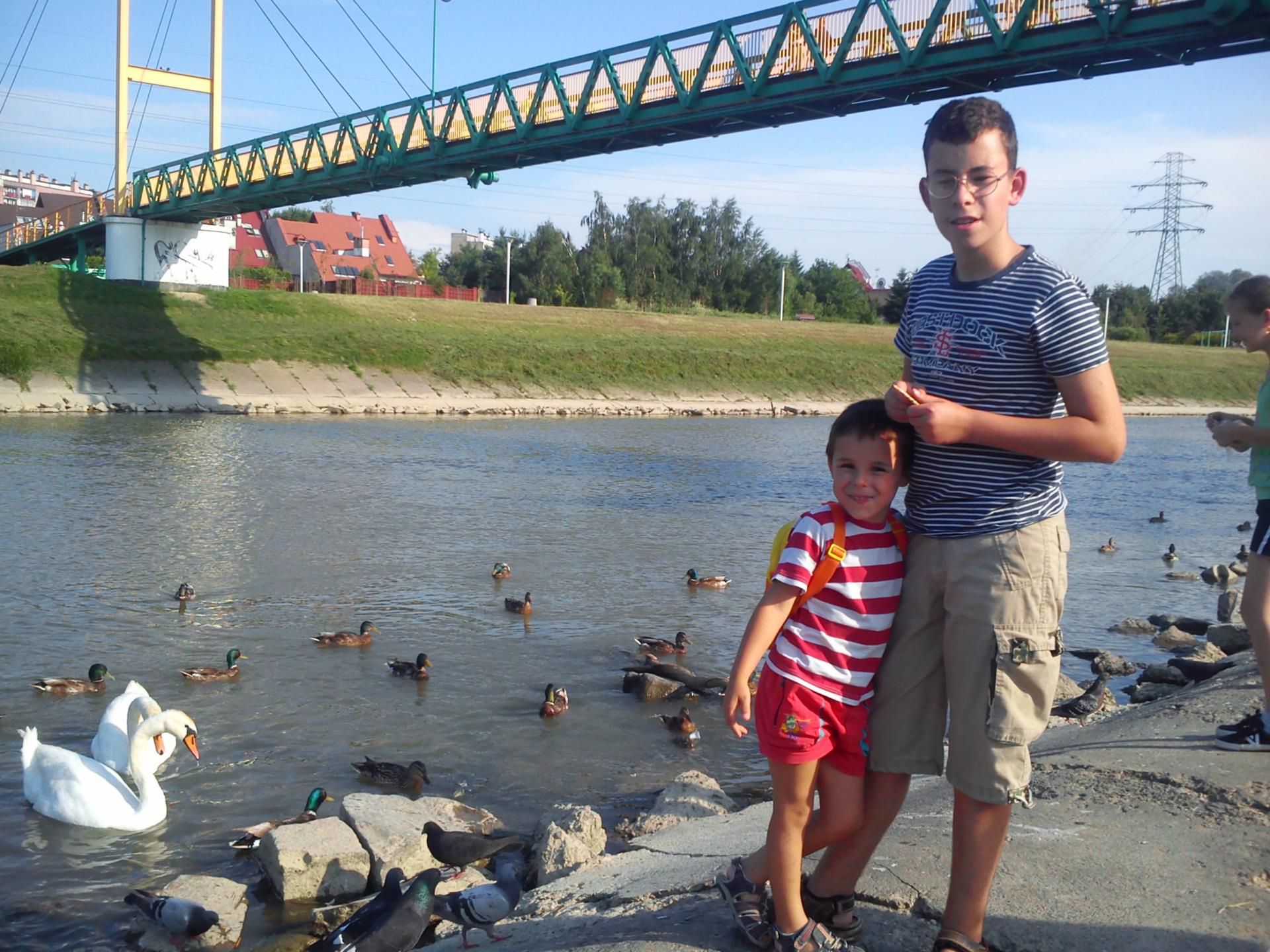 Gabryś Rucki z młodszym bratem