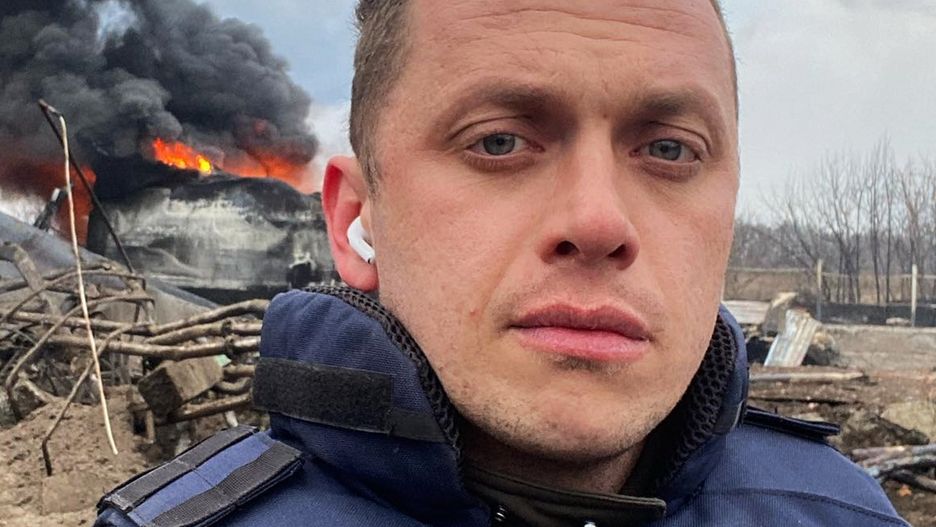 Wojciech Bojanowski relacjonuje wojnę w Ukrainie dla TVN24