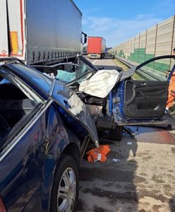 Tragiczny wypadek na autostradzie A4. Nie żyje kierowca