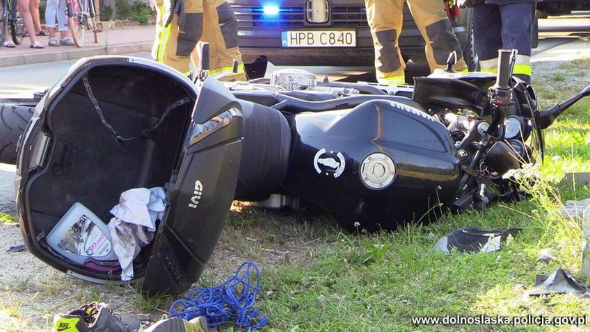 wypadek motocykl motocyklista