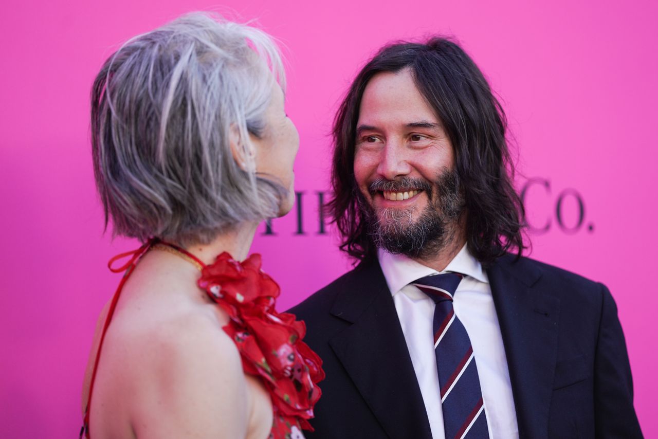 Alexandra Grant i Keanu Reeves podczas MOCA Gala w Los Angeles

