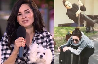 Lisowska z psem w DDTVN promuje nowy teledysk: "Jeżdżę na walizce, można zobaczyć istne szaleństwo"