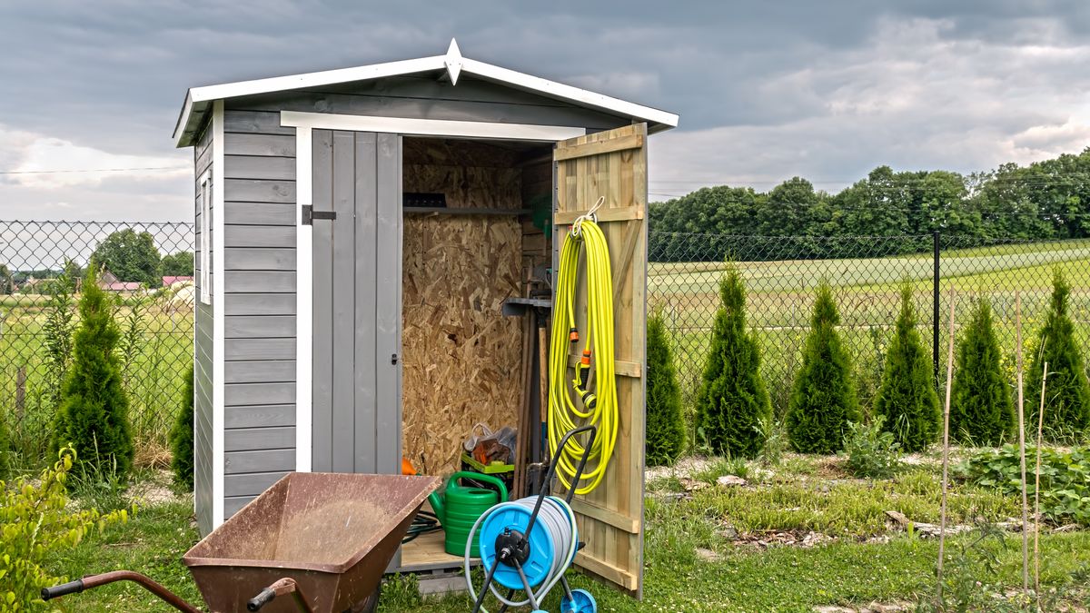 Wooden shed with different garden tools and equipment
backyard, country, farm, hose, open, organized, outdoor, reel, rural, shack, shed, shelter, sprinkler, storage, store, tool, village, watering can, wheel-barrow, wooden, backyard, country, farm, hose, open, organized, outdoor, reel, rural, shack, shed, shelter, sprinkler, storage, store, tool, village, watering can, wheel-barrow, wooden