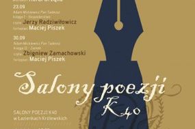 Trzeci sezon "Salonów Poezji" w Łazienkach Królewskich