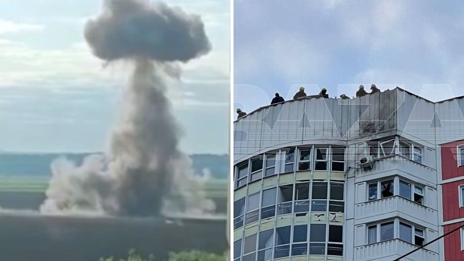 Rosyjskie MON oskarża o "atak dronów" w Moskwie i tamtejszym obwodzie Ukrainę.