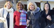 Gwiazdy podczas akcji ,,Zima mroźna nam niegroźna": Małgorzata Potocka, Izabela Trojanowska, Alicja Węgorzewska