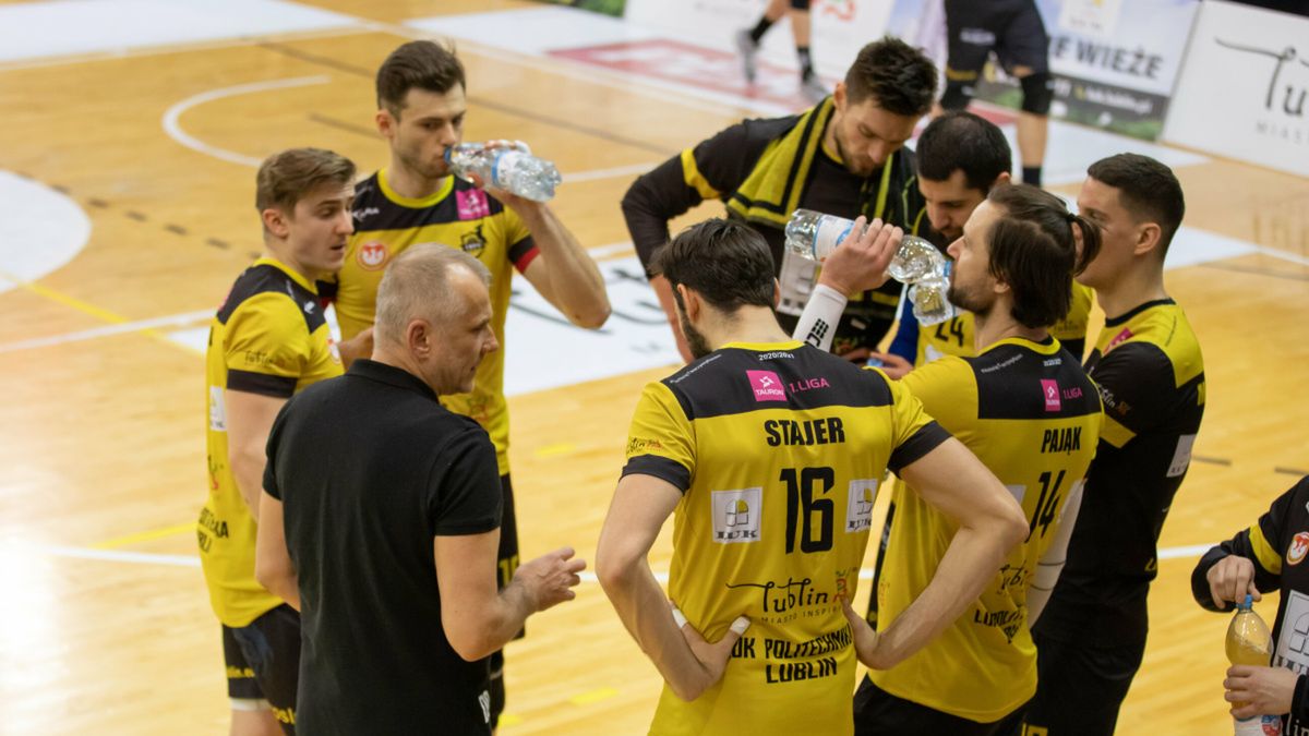 Materiały prasowe / Grzegorz Winnicki/tauron1liga.pl / Na zdjęciu: siatkarze LUK Politechniki Lublin