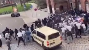 Ogromna zadyma na ulicy. Do sieci trafiło nagranie