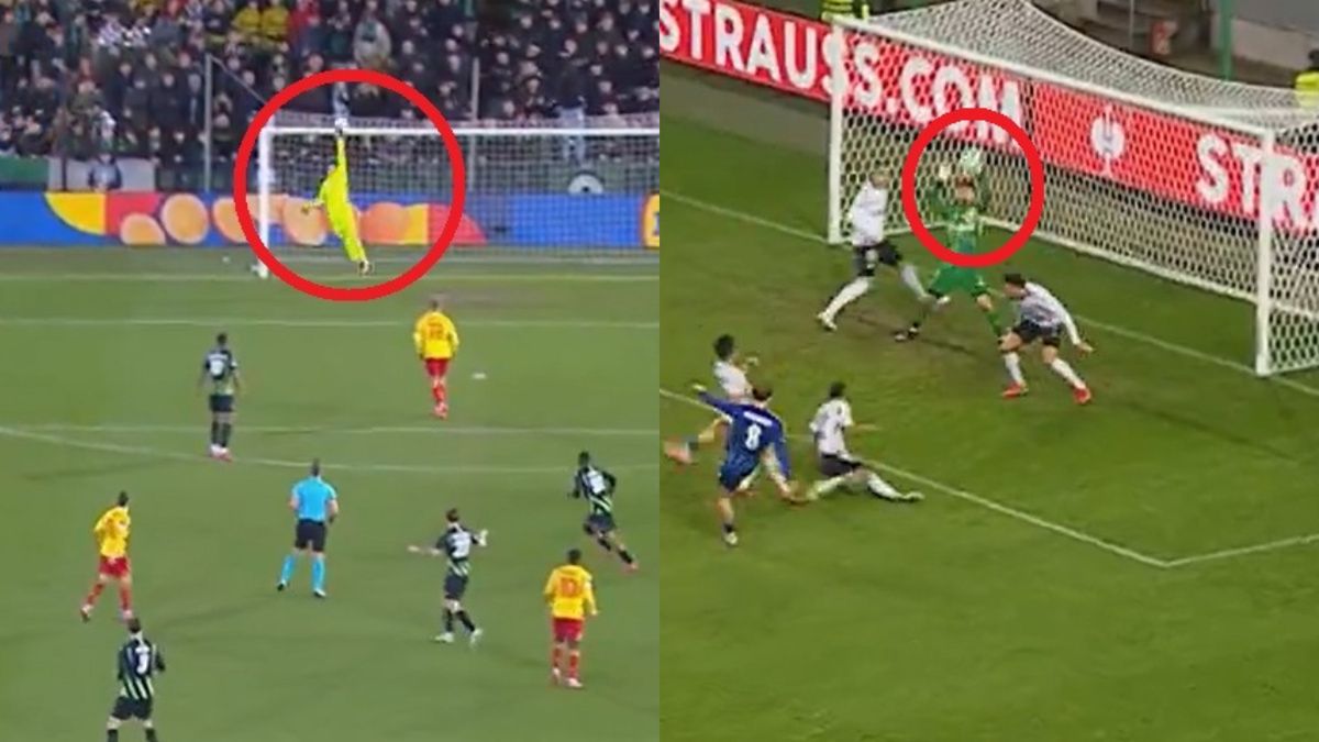 Twitter / Conf_League / Na zdjęciu: Sławomir Abramowicz i Kacper Tobiasz popisai się świetnymi paradami