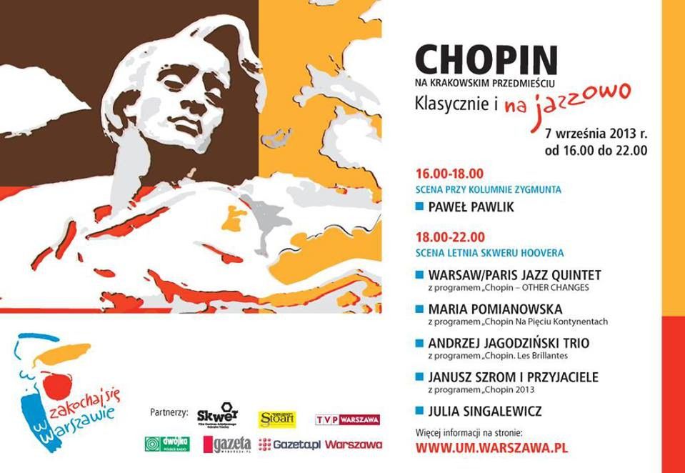 Chopin jazzowo i klasycznie na Krakowskim Przedmieściu