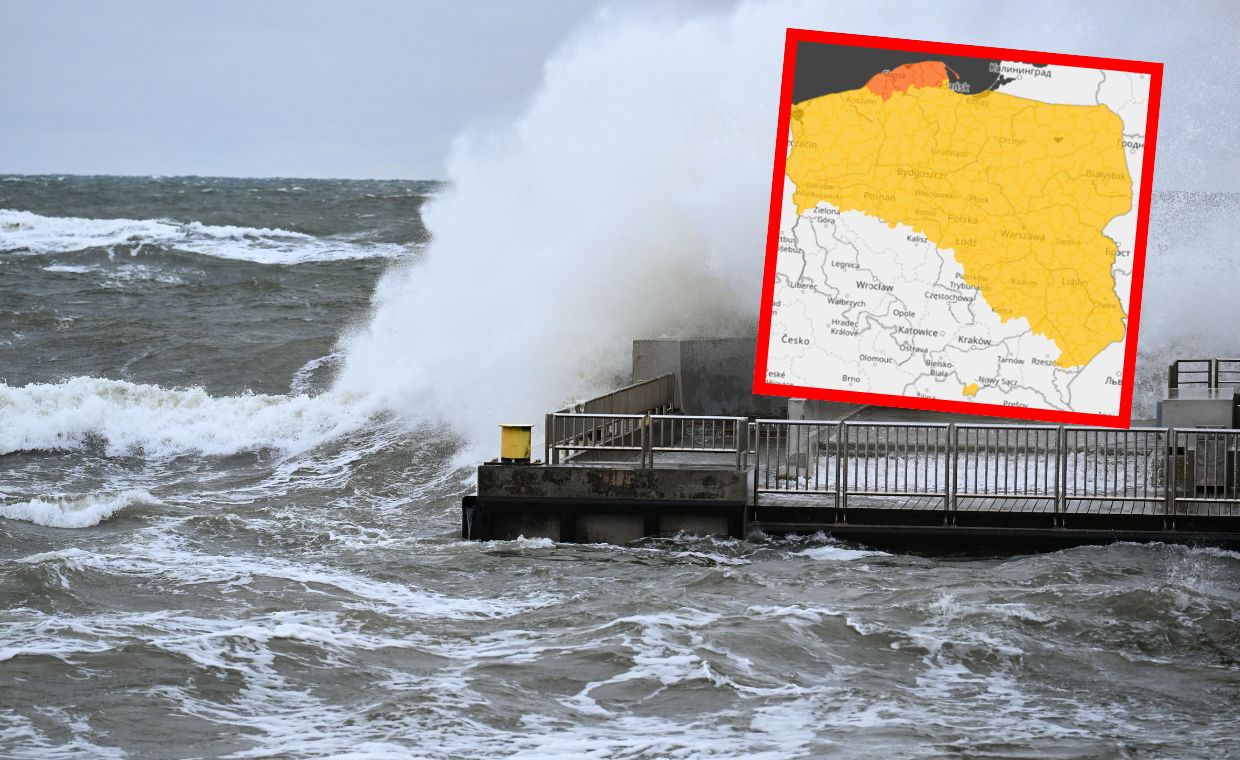 Niemal cała Polska na żółto. IMGW wydaje nowe alerty