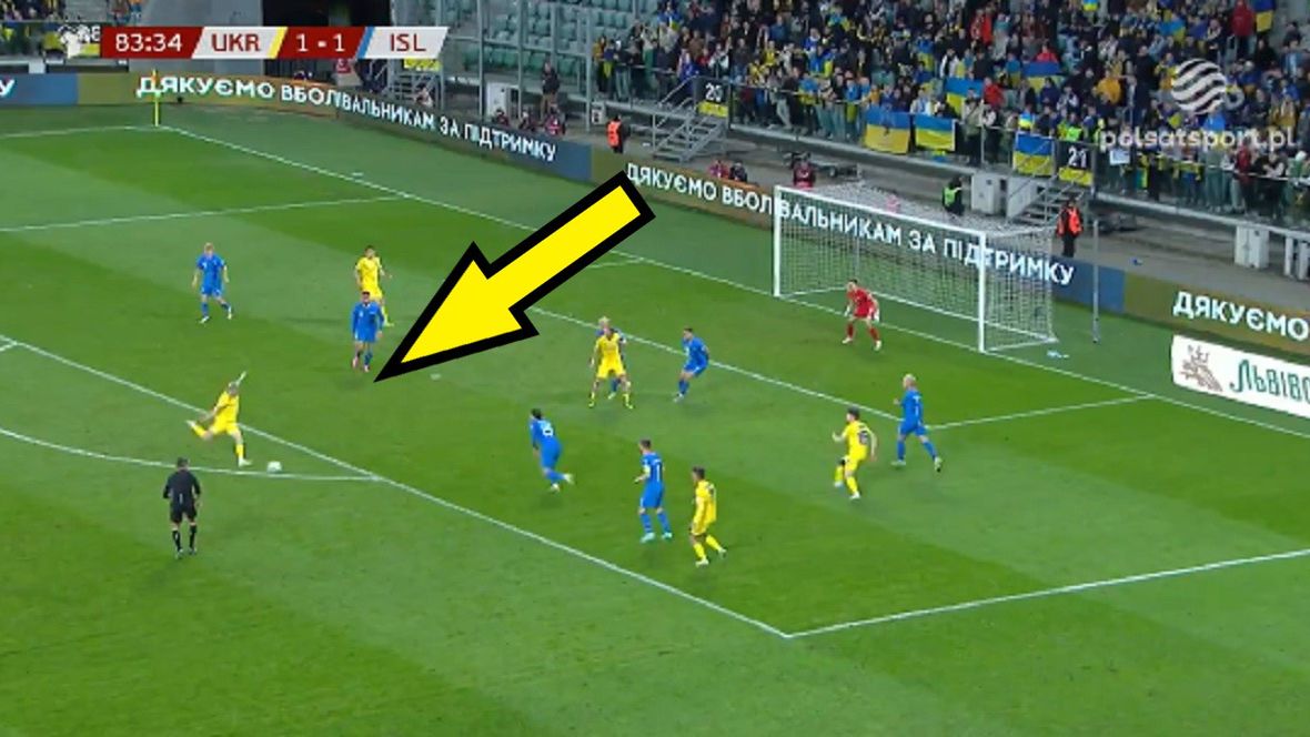 Zdjęcie okładkowe artykułu: Twitter / oficjalny profil Polsatu Sport / Decydujący gol Ukrainy w drodze na Euro 2024