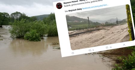 Powódź błyskawiczna na Sądecczyźnie. Zniszczone drogi i domy