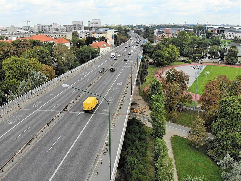 Warszawa. Od poniedziałku ruszyła przebudowa wiaduktów na Trasie Łazienkowskiej (Zarząd Miejskich Inwestycji Drogowych) 