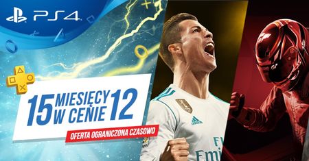 PlayStation Plus - 15 miesięcy w cenie 12