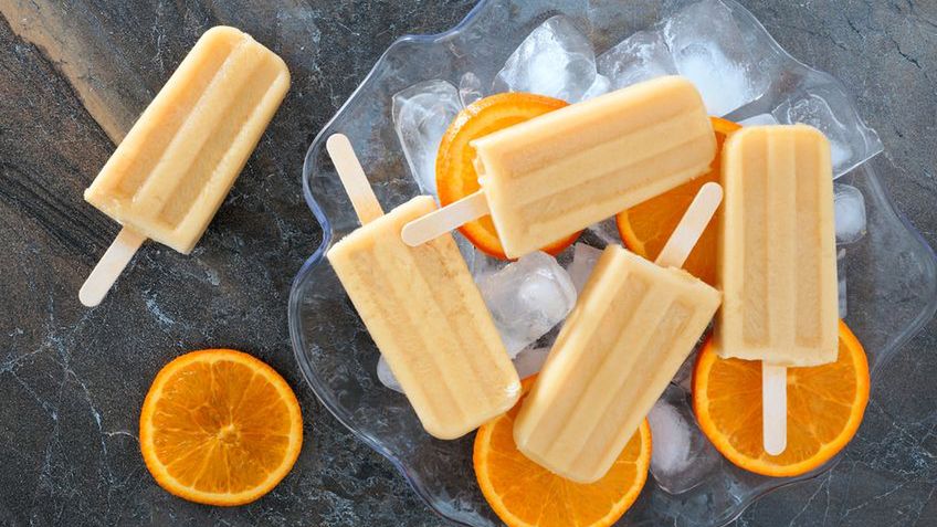 Produkty lodowe o smaku owocowym bez dodatku cukru