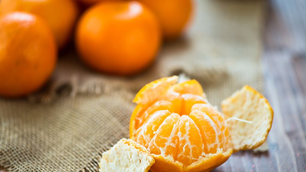 Surowe mandarynki
