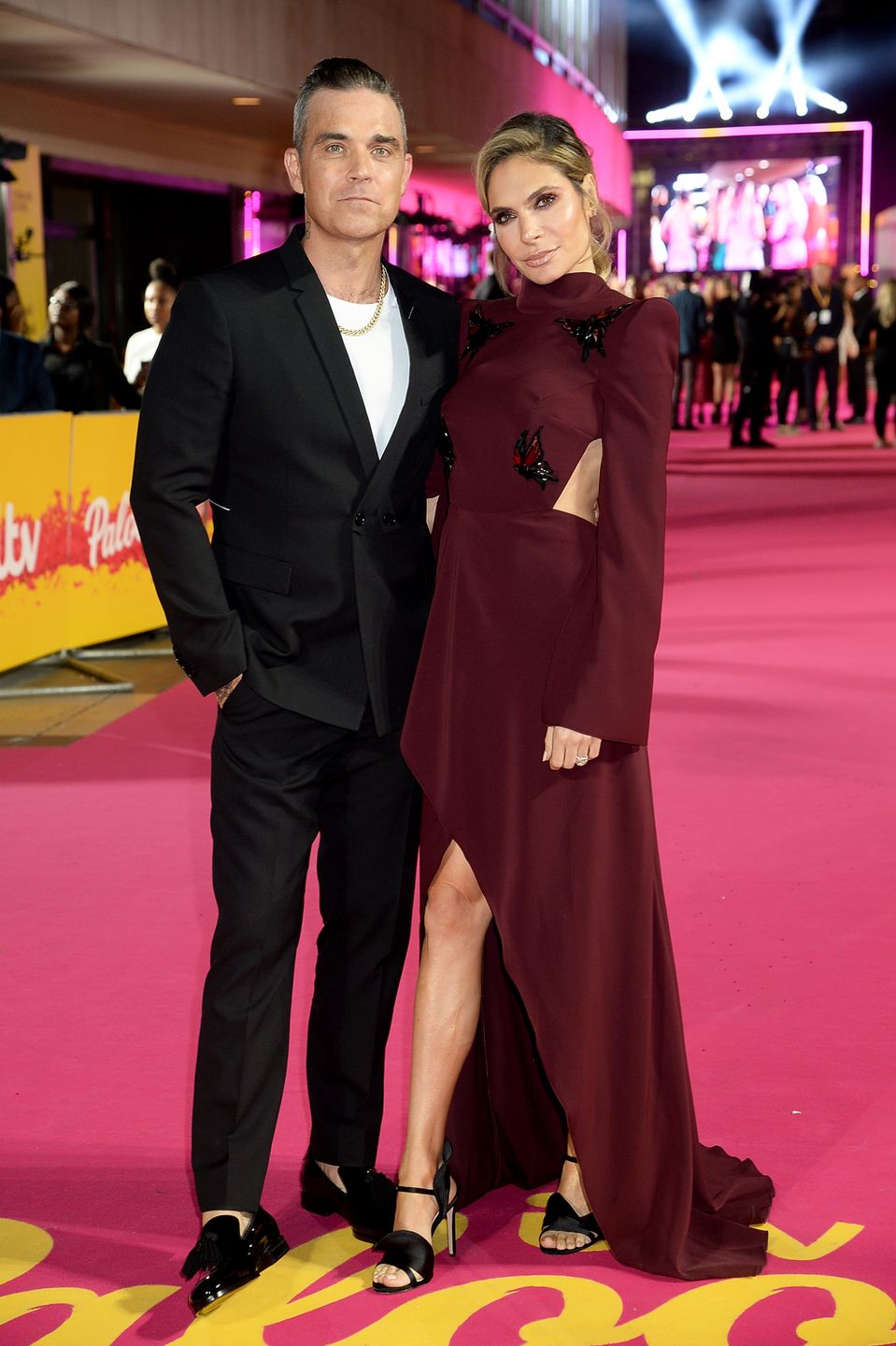 ITV Palooza! - VIP ArrivalsLONDON, ENGLAND - OCTOBER 16:  Robbie Williams (L) and Ayda Field attend the ITV Palooza! held at The Royal Festival Hall on October 16, 2018 in London, England.  (Photo by Dave J Hogan/Dave J Hogan/Getty Images)Dave J HoganArts Culture and Entertainment, Celebrities, London, FeedRouted_Europe, topix, bestof
