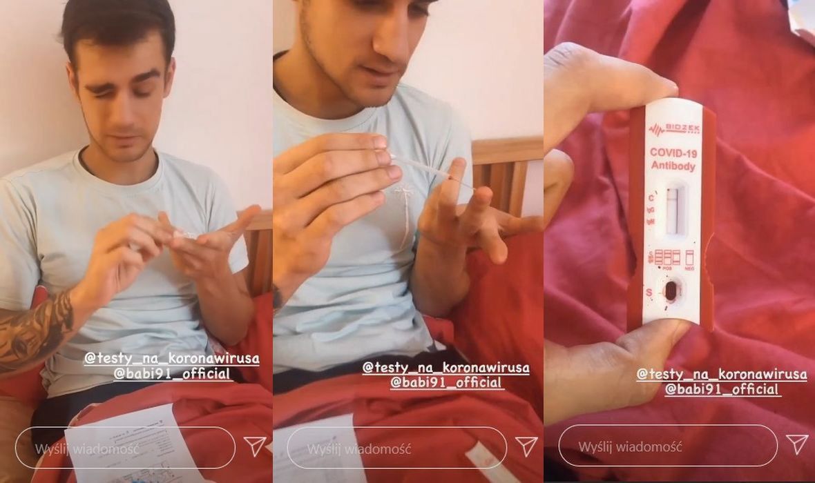 Oleh z "Big Brothera" pokazał jak wygląda test w warunkach domowych