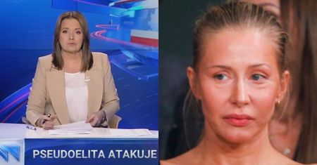 "Wiadomości" TVP znów pomstują na celebrytów. Tym razem na... Katarzynę Warnke: "PSEUDOELITA ATAKUJE POLSKICH BOHATERÓW"