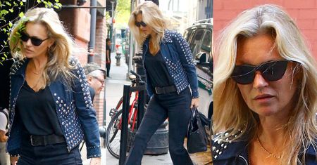 Kate Moss w ciężkich butach i z torebką za 325 tysięcy złotych