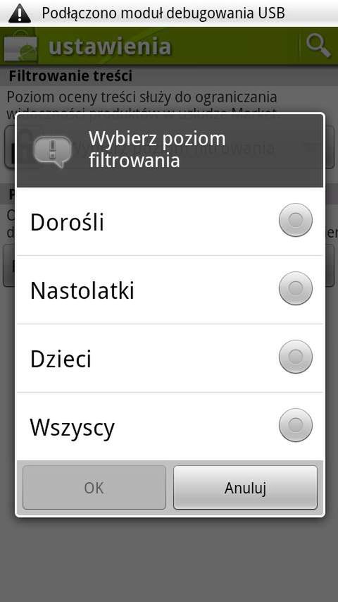 Market z "filtrowaniem" treści 2