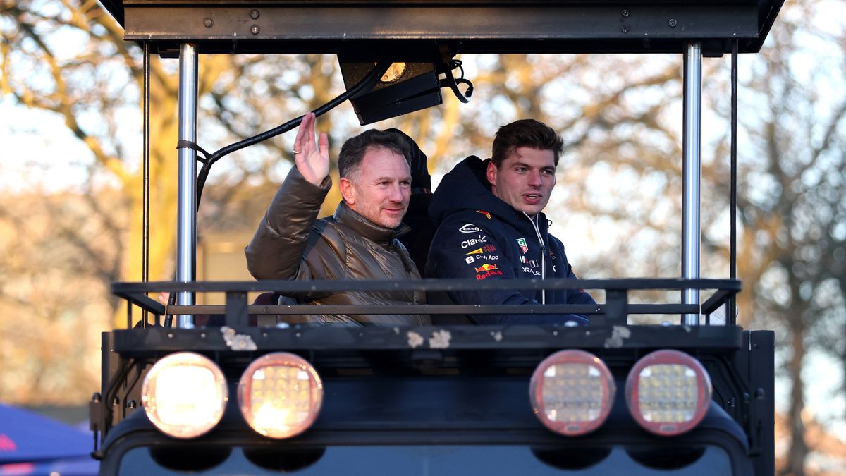 Christian Horner (po lewej) i Max Verstappen