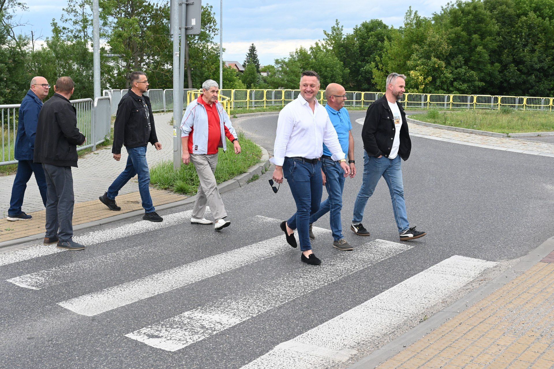 Protestujący blokowali rondo w Piaskach