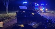 Kolonia Siedliszczki: Czołowe zderzenie audi i autokaru. Kierujący osobówką zginął na miejscu
