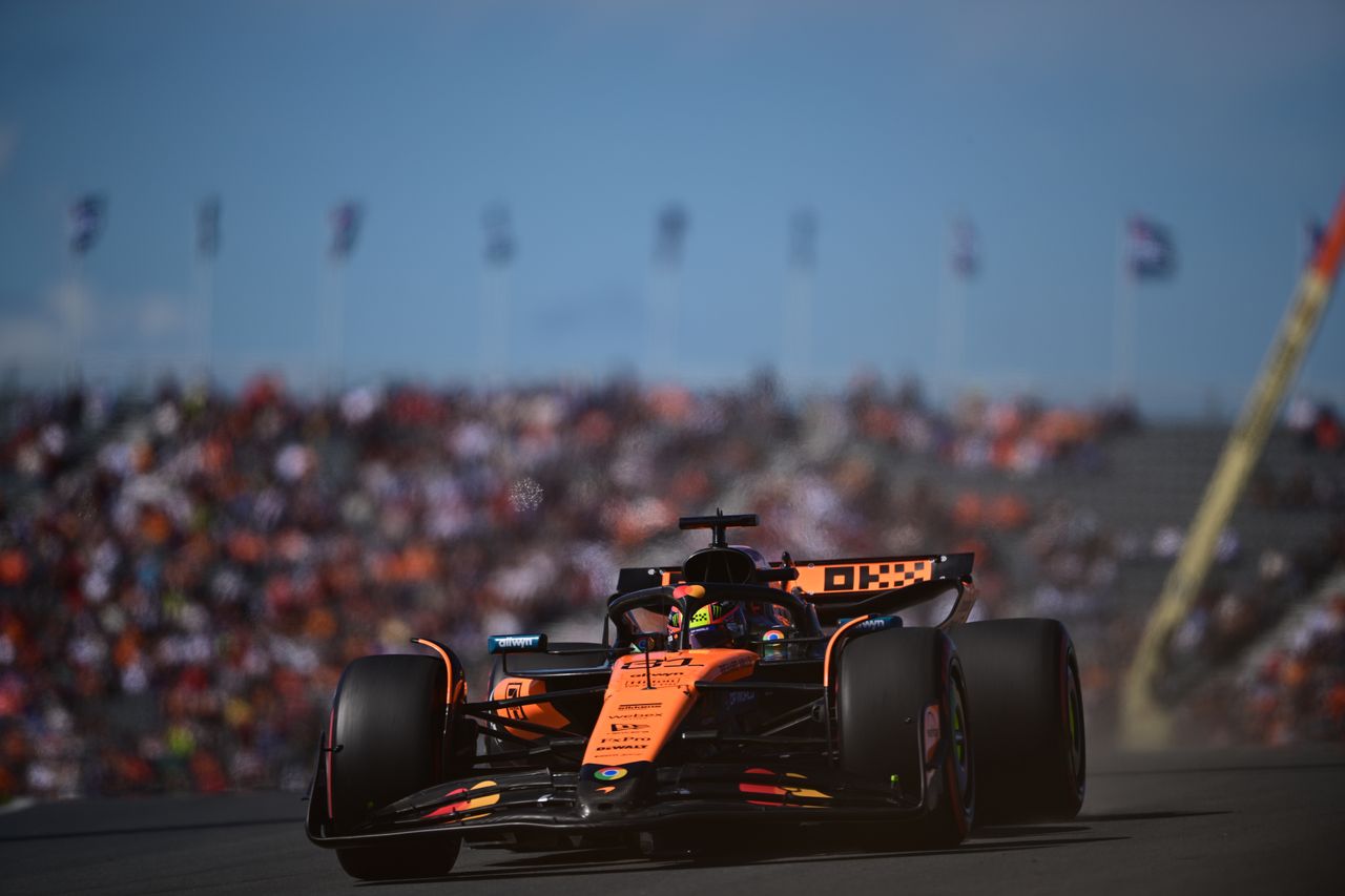 Rozbite bolidy Ferrari, awaria Norrisa - Piastri wygrywa emocjonujące GP Holandii