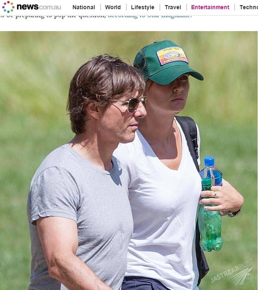 Tom Cruise i Emily Thomas
Fot. screen z http://www.news.com.au