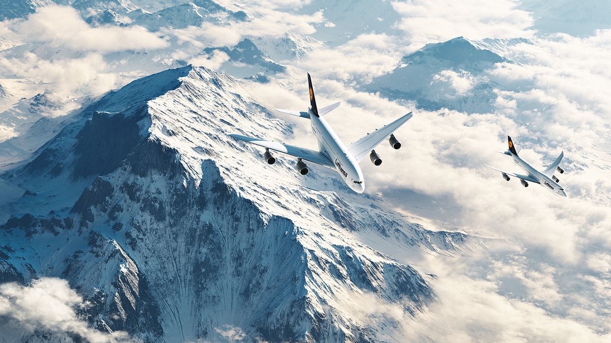 Wizualizacja w aplikacji Terragen, Marcin Gruszczyk, © Deutsche Lufthansa AG.