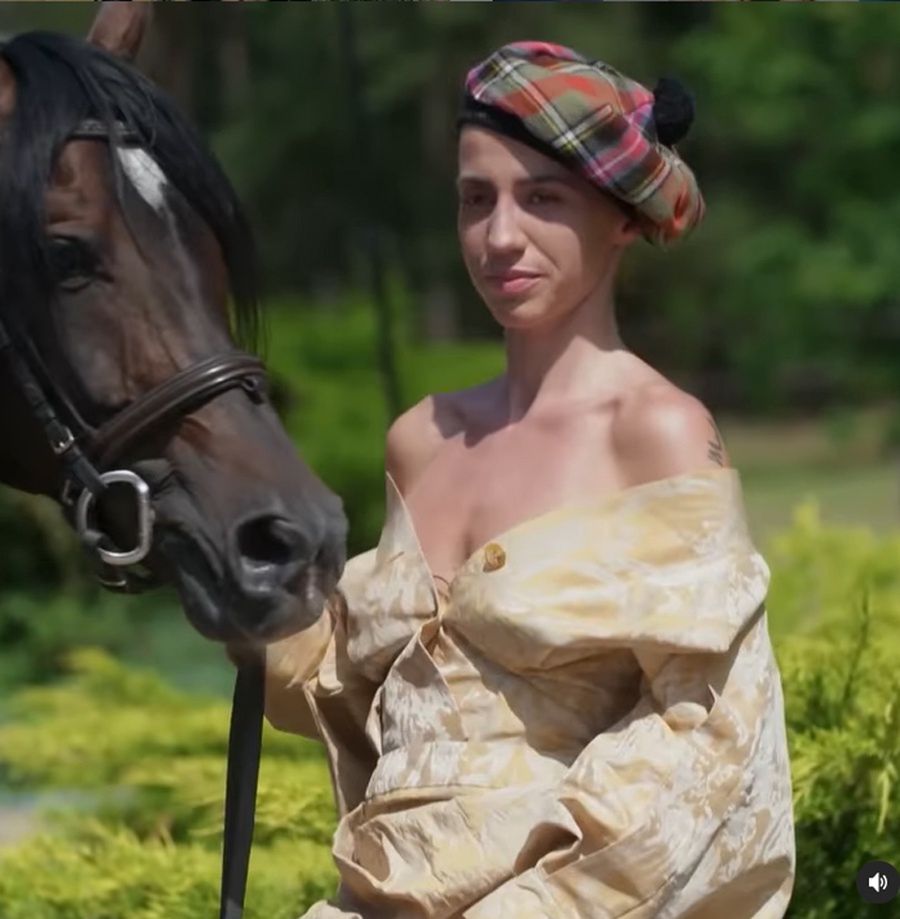Marianna Schreiber podczas sesji w "Top Model" 