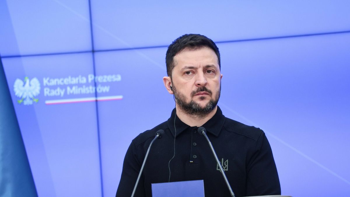 Wo?odymyr Ze?enski z wizyt? w Polsce
Fot. Anita Walczewska/East News, Warszawa, 15.01.2025. Prezydent Ukrainy Wolodymyr Zelenski (n/z) z wizyta w Polsce. Spotkanie z premierem Donaldem Tuskiem w KPRM. Konferencja prasowa.
Anita Walczewska