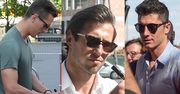 Lewandowski, Glik i Krzychowiak pozują z fanami przed hotelem
