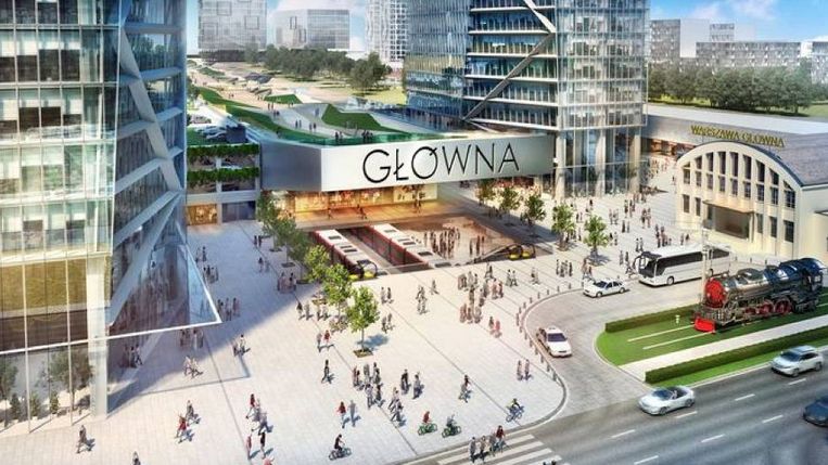 Wizualizacja nowej odsłony dworca Warszawa Główna