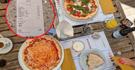 Zamówił dwie pizze i kawę. Polak pokazał paragon z San Marino