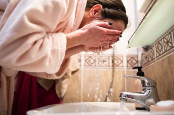 Mycie twarzy rano. Mikrobiolog wskazał największy błąd