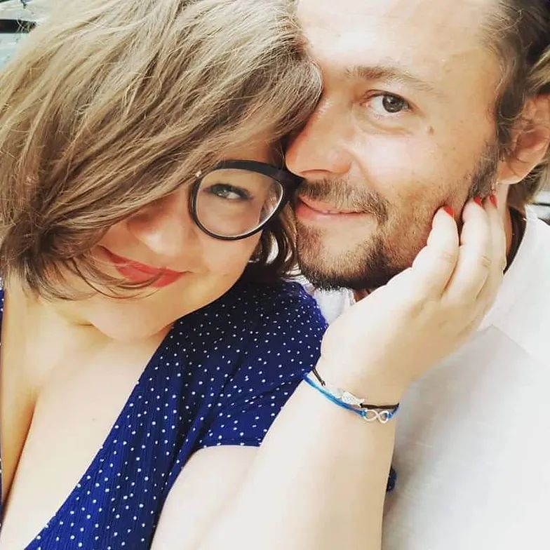 Dominika Gwit z mężem