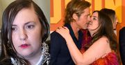 Atencyjna Lena Dunham tłumaczy się z OBŚCISKIWANIA Brada Pitta. "Zabrał mnie później do pokoju i zjadł ze mną pizzę"