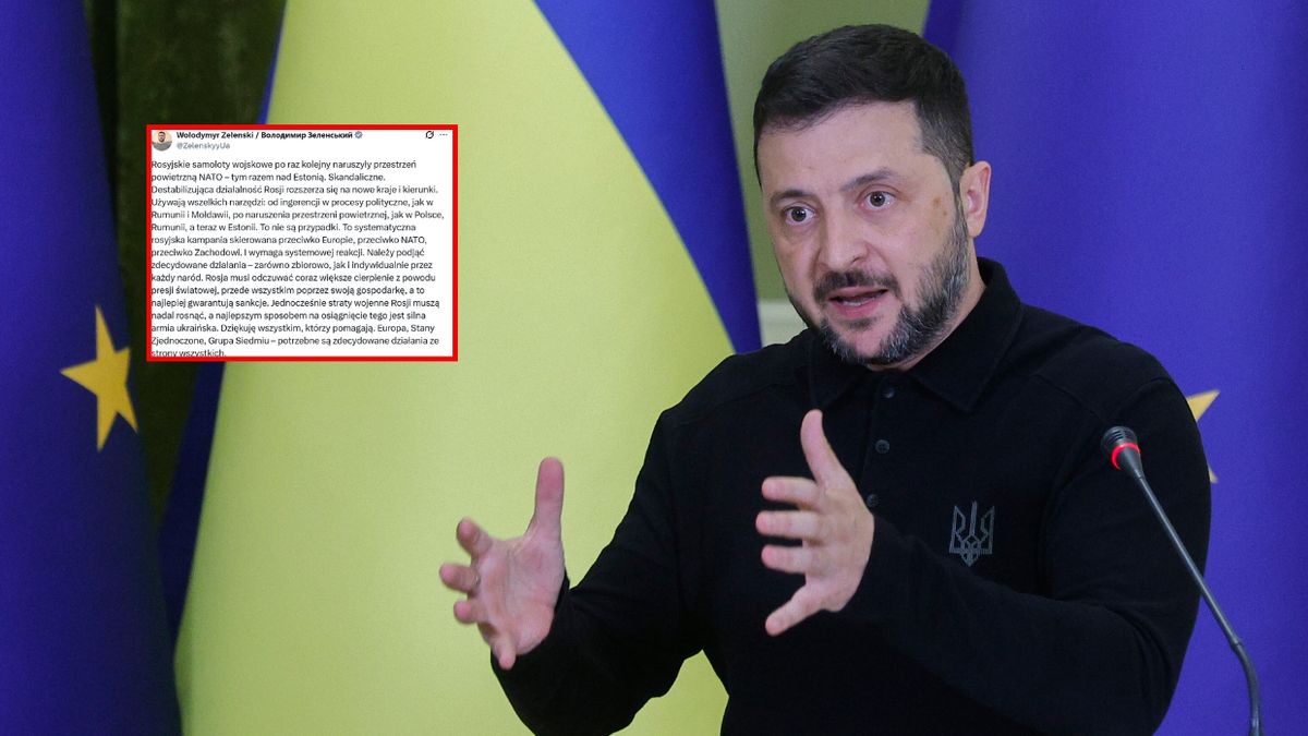  Zełenski o rosyjskich myśliwcach w Estonii. "Skandaliczne"
