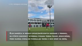 #dziejesiewsporcie Nie jedna piłka, ale trzy! Zawodnicy PSG pokazali swoje umiejętności