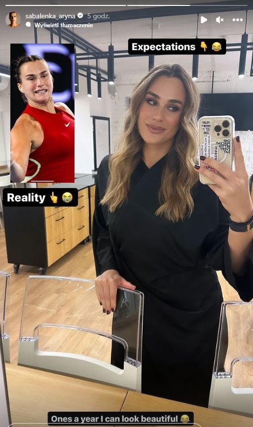 In the photo: Aryna Sabalenka