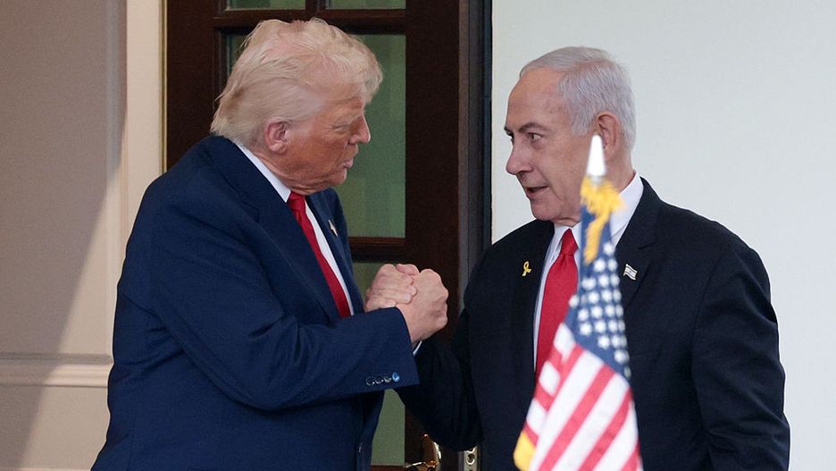 President Trump Meets With Visiting Israeli PM Netanyahu At The White House
WASHINGTON, DC - APRIL 07: U.S. President Donald Trump (L) bids farewell to Israeli Prime Minister Benjamin Netanyahu as he leaves the White House after a meeting on April 07, 2025 in Washington, DC. President Trump was meeting with Netanyahu to discuss ongoing efforts to release Israeli hostages from Gaza and newly imposed U.S. tariffs. (Photo by Alex Wong/Getty Images)
Alex Wong
bestof, topix