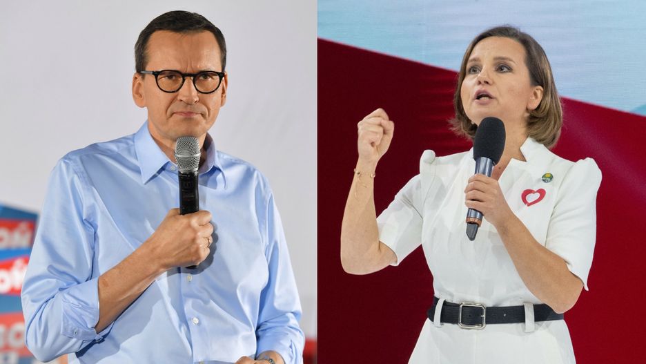 Premier Mateusz Morawiecki oraz posłanka Urszula Zielińska